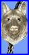 111 Grams VTG BIG Native American Sterling Silver 3D Wolf Head Bolo Beautiful