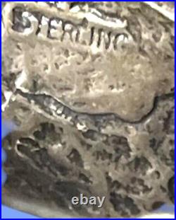 111 Grams VTG BIG Native American Sterling Silver 3D Wolf Head Bolo Beautiful