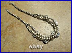 18 COLORFUL! Vintage Navajo Sterling Silver FIVE ROYSTON TURQUOISE Necklace