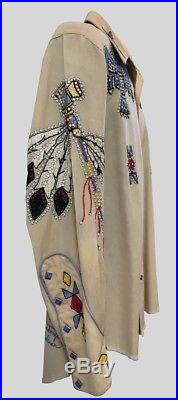 1950s Nudies Rodeo Tailors Embroidered Shirt Native American Viola Grae