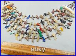 $1,250. Amazing Vtg Tony Lualla / Mary Ann Tully 5 Strand Animal Fetish Necklace