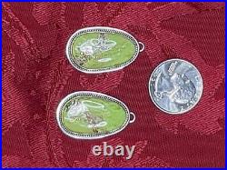 2 -A. G' Sterling Pendants Turquoise MEDIUM SIZE Native Vintage