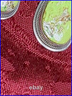 2 -A. G' Sterling Pendants Turquoise MEDIUM SIZE Native Vintage