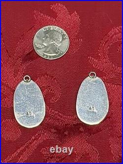 2 -A. G' Sterling Pendants Turquoise MEDIUM SIZE Native Vintage