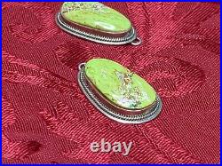 2 -A. G' Sterling Pendants Turquoise MEDIUM SIZE Native Vintage