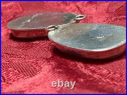 2 -A. G' Sterling Pendants Turquoise MEDIUM SIZE Native Vintage
