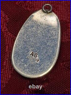 2 -A. G' Sterling Pendants Turquoise MEDIUM SIZE Native Vintage