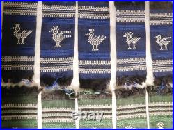 30 Vintage Hand Made Native American Hankerchief Tissue Doll House Rugs Rainbow