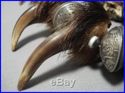 335 Grams Opulent Vintage Sterling Silver Squash Blossom Necklace