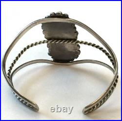 3pc Vintage Native American Turquoise Leaf Sterling Silver Bracelet Ring Pendant