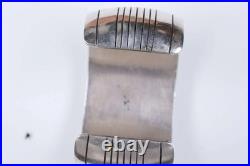 6.375 Vintage Native American sterling/turquoise shadowbox cuff bracelet