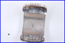 6.375 Vintage Native American sterling/turquoise shadowbox cuff bracelet