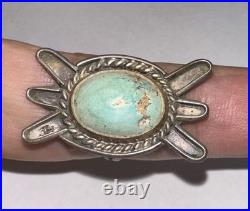 925 Sterling Silver Vintage Native American Turquoise Ring
