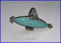 925 Sterling Silver Vintage Native American Turquoise Ring