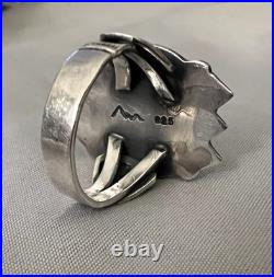 Al Somers Sterling Silver Ring Size 7 Vintage Apache Blackfoot Beautiful