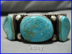 Amazing Vintage Navajo Royston Turquoise Sterling Silver Bracelet Cuff