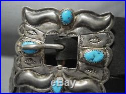 Amazing Vintage Navajo Sterling Silver Concho Belt Old Pawn