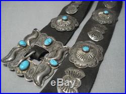 Amazing Vintage Navajo Sterling Silver Concho Belt Old Pawn