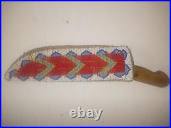 Antique Native American Indian Scabbard Possibly Sioux 1890s And Vintage Knife