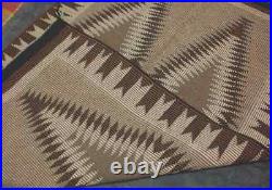 Antique Pre-1935 30x48 Eye Dazzler, Grey, Brown, Black, & White Navajo Rug
