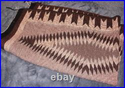 Antique Pre-1935 30x48 Eye Dazzler, Grey, Brown, Black, & White Navajo Rug