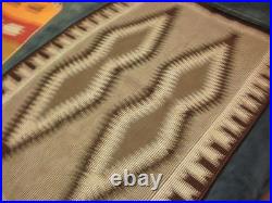 Antique Pre-1935 30x48 Eye Dazzler, Grey, Brown, Black, & White Navajo Rug