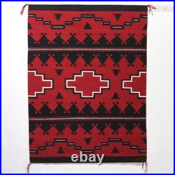Antique Southwest Navajo Ganado Rug Handmade Vintage Native American Style Rug