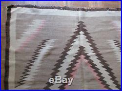 Antique Vintage Native American Indian Rug Blanket 48 By 70 Inches Navajo Art