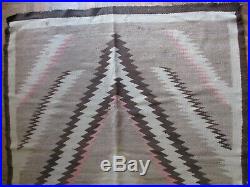 Antique Vintage Native American Indian Rug Blanket 48 By 70 Inches Navajo Art