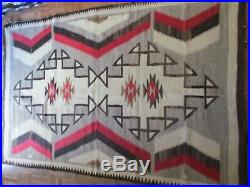Antique Vintage Native American Indian Rug Blanket 76 By 50 Inches Navajo Art