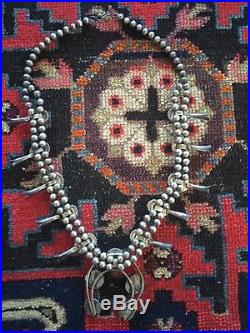 Antique Vintage navajo Squash Blossom Necklace