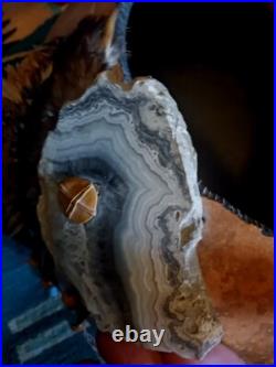 Awesome Lg. Vintage Native American Painted Gourd Basket Art Signed Nice