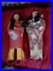 Awesome Pair Of Vintage Native American 12 Skootum Dolls As Found Original