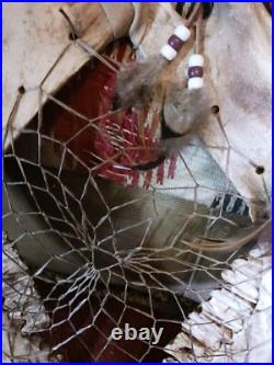 Awesome Vintage Native American Buffalo Jaw Bone Dreamcatcher One Of A Ki Nd Awesome Vintage Native American Buffalo Jaw Bone Dreamcatcher One Of A Ki Nd