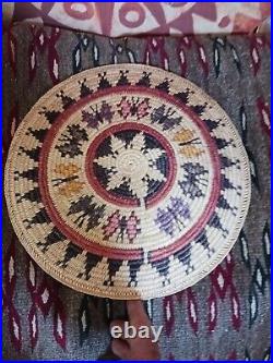 Awesome Vintage Native American Navajo Dine Fabulous Pictorial Basket Super