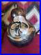Awesome Vintage Native American Painted Gourd Art Handmade Signed Very Nice