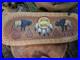 Awesome Vintage Native American Painted Wooden Bowl Batea Very Nice