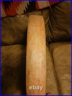Awesome Vintage Native American Rattle Rain Drum Prayer Drum Unique Nice