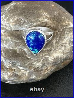 Azurite Navajo Sterling Silver Blue Green Ring Size 10 20078 Azurite Navajo Sterling Silver Blue Green Ring Size 10 20078