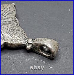 Beautiful Antique Turquoise Native American Vintage Silver Unique Pendant