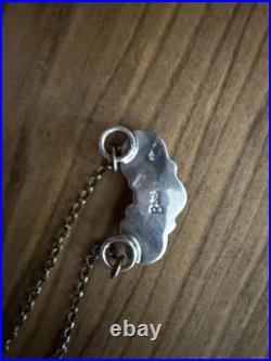 Beautiful Turquoise Necklace Sterling Silver Vintage Navajo Jewelry