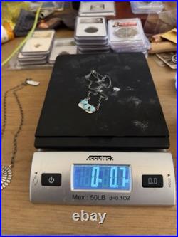 Beautiful Turquoise Necklace Sterling Silver Vintage Navajo Jewelry