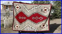 Beautiful vintage native american navajo navaho wool rug weaving Beautiful