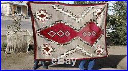 Beautiful vintage native american navajo navaho wool rug weaving Beautiful