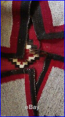 Beautiful vintage native american navajo navaho wool rug weaving Beautiful