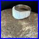 Blue Gilson Opal Navajo Sterling Silver Band Inlay Ring Size 6 18801