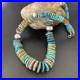 Blue Green Turquoise Navajo Sterling Silver Necklace 20 11964
