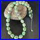 Blue Green Turquoise Navajo Sterling Silver Necklace 20 15253