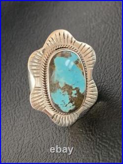 Blue Kingman Turquoise Navajo Sterling Silver Ring Size 6 13784 Blue Kingman Turquoise Navajo Sterling Silver Ring Size 6 13784