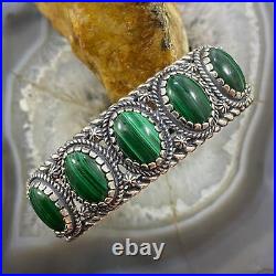 Carolyn Pollack Vintage Southwestern Style Sterling Malachite Bracelet For Women